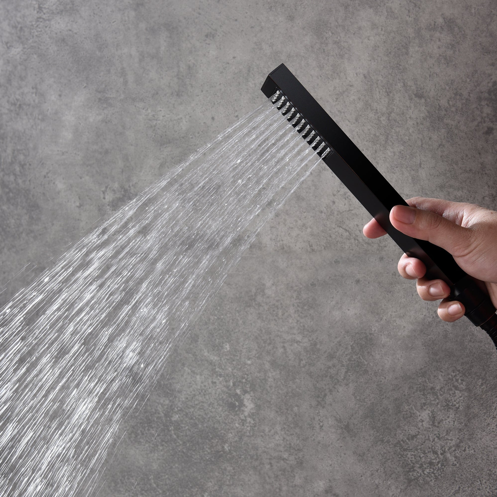 24" Flush LED Mount Rainfall Waterfall 6Way Digital Shower System Wit