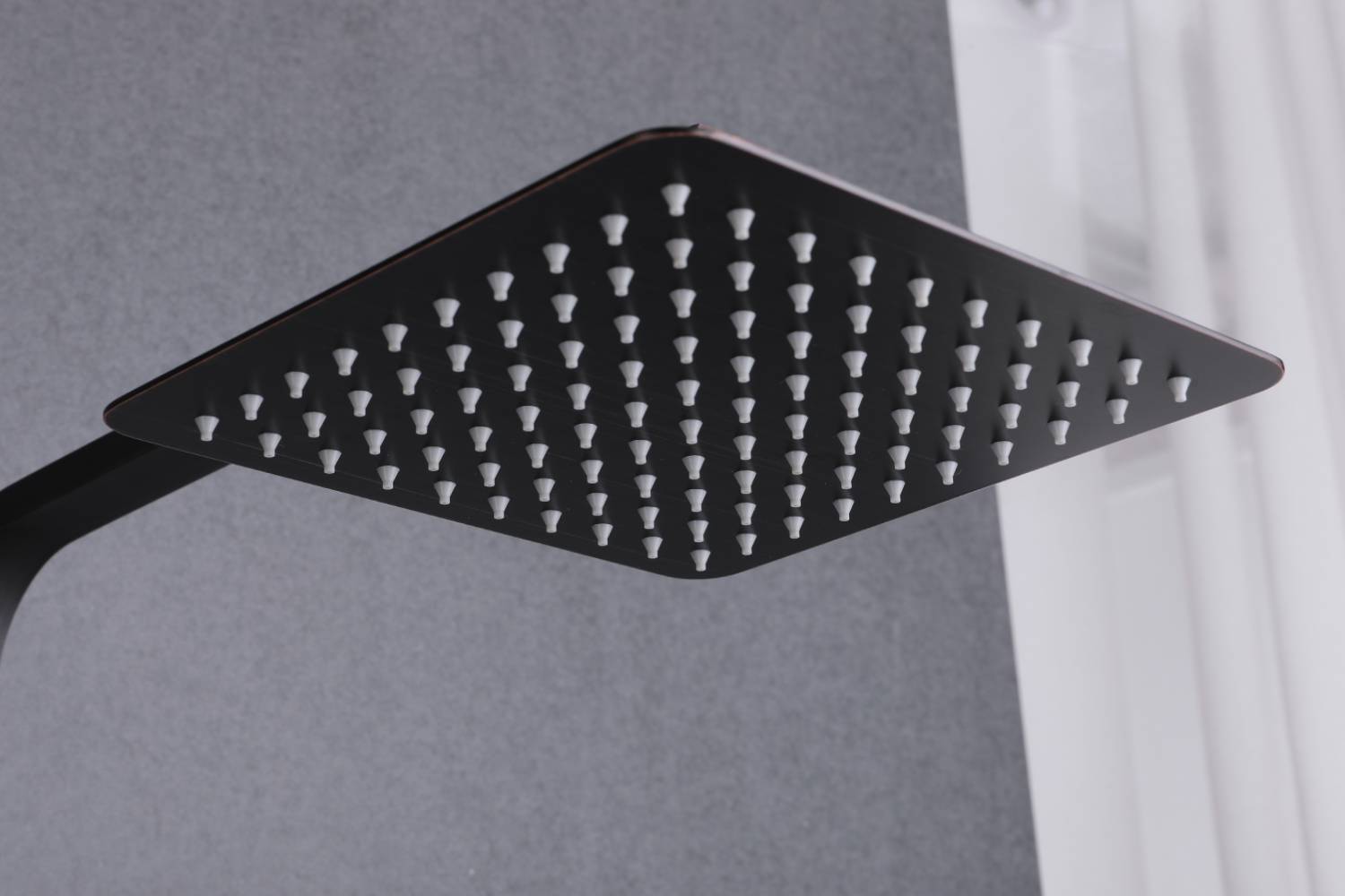 Oil Rubbed Bronze Surface Mounted Shower Faucet with 8-Inch Rain Head for a Blissful Shower Experience - wonderland shower inc