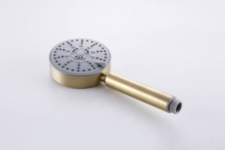 Luxury Brushed Gold 3-Function Exposed Shower Set with Handheld Shower and Tub Spout - wonderland shower inc