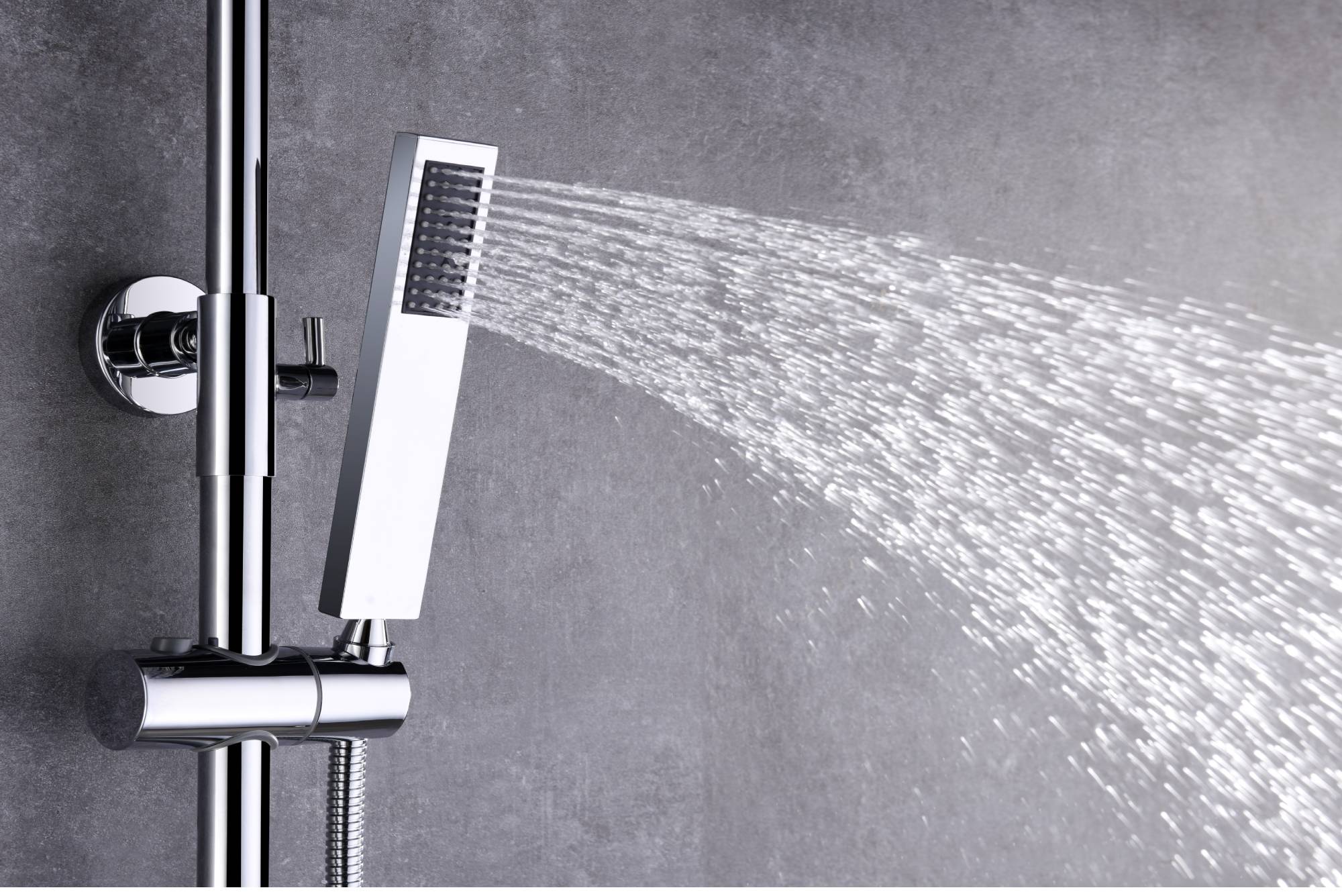 Digital Chrome Rain Shower Faucet Wall Mounted Bathtub Shower Hand Shower Mixer - wonderland shower inc