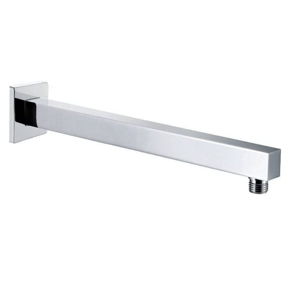 22 inch  chrome wall mount brass shower arm with flange