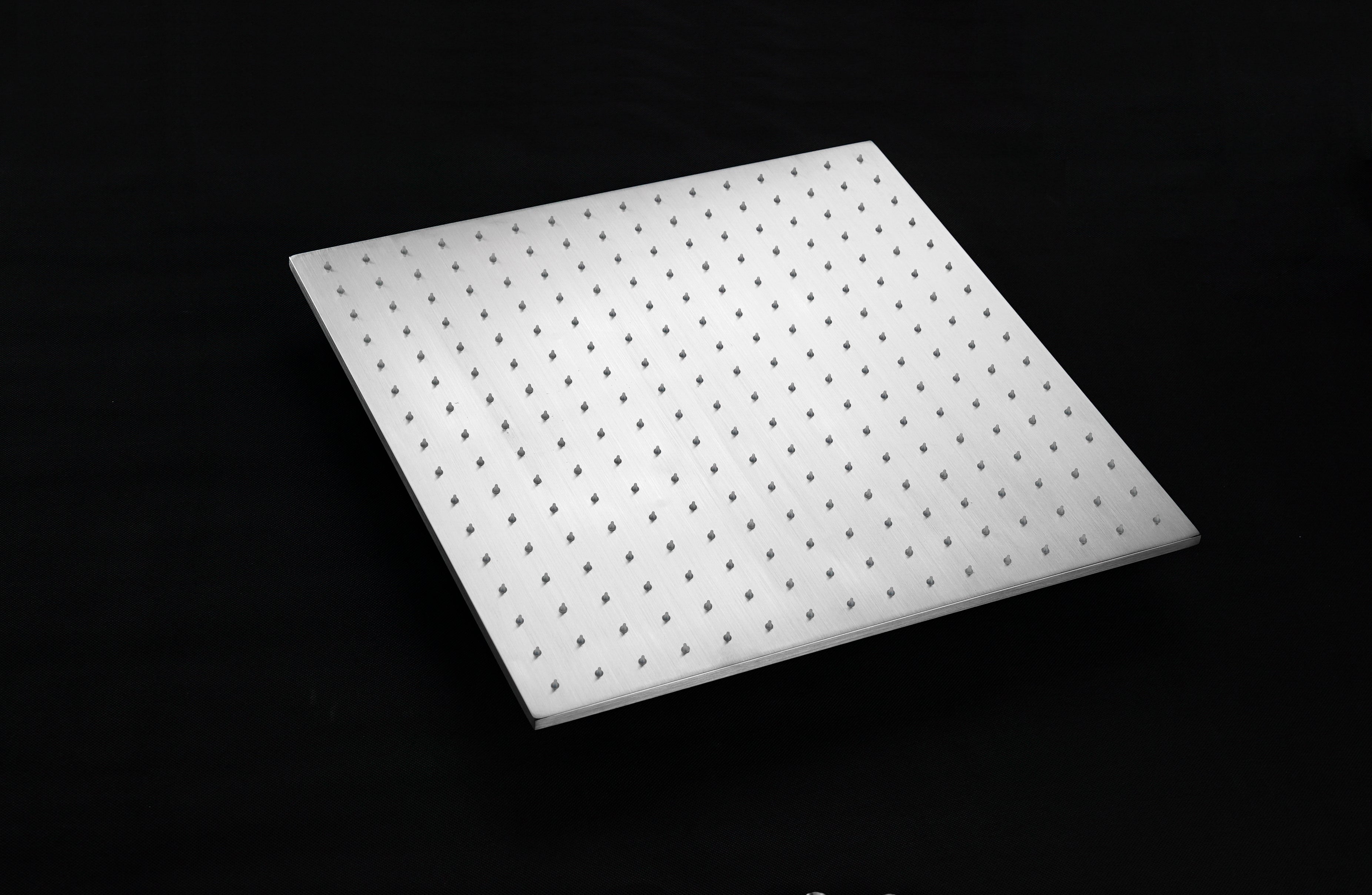 20-Inch Brushed Nickel Rainfall Shower Head: Choose Between Non-LED or LED, Enjoy Ceiling-Mounted - wonderland shower inc