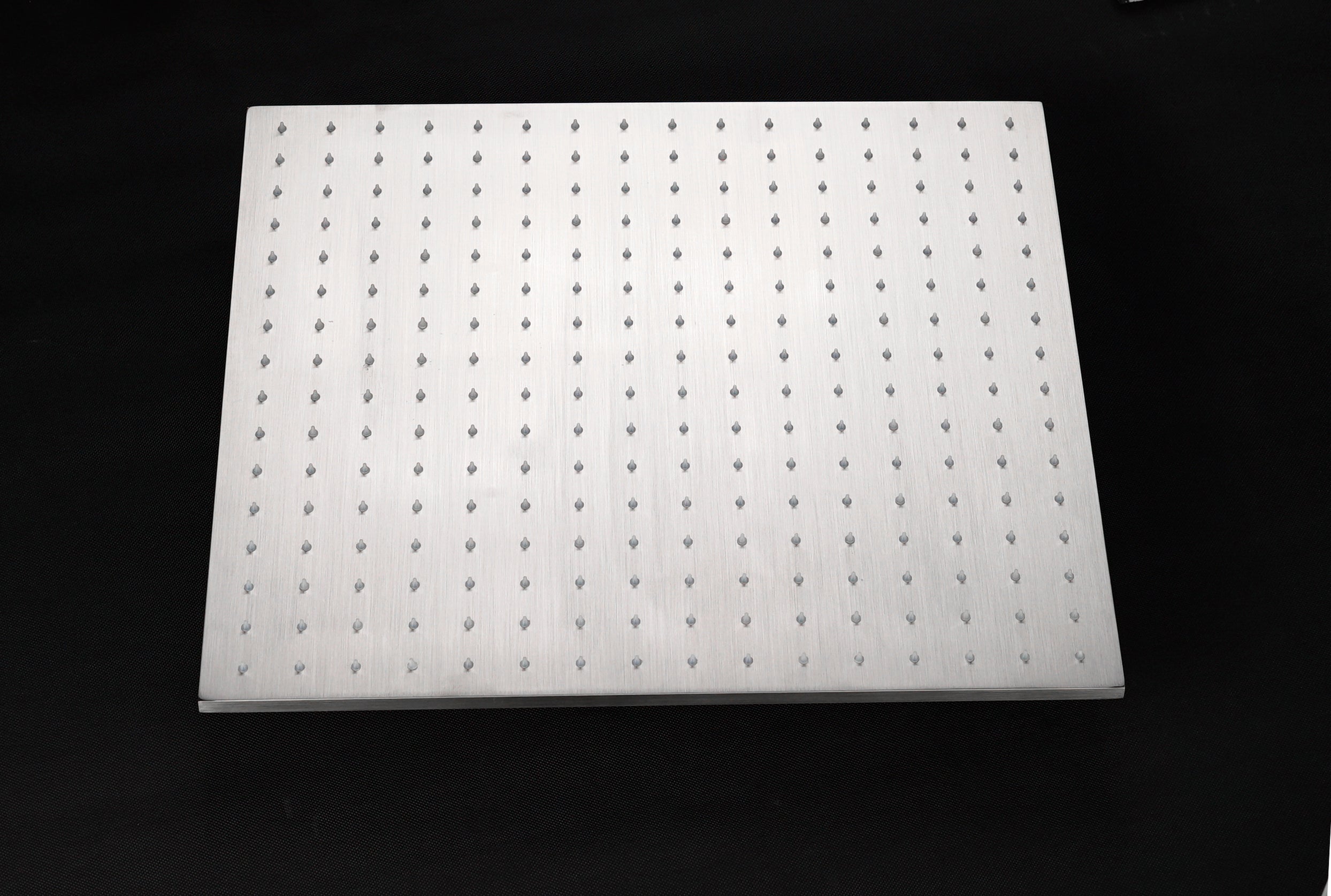 20'' LED Ceiling-Mounted Brushed Nickel Shower Faucet with Digital Display, Anti-Scald Valve, 3-Way Functionality, and 6 Body Jets - wonderland shower inc