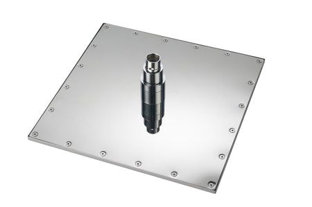 12inch or 16 inch Chrome 3 colors LED light 3 way Thermostaic Shower valve systems with 6 body jets that each function run at the same time and separately - wonderland shower inc