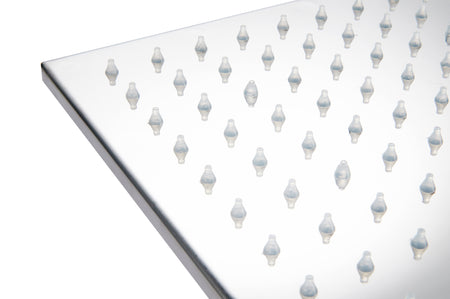 12inch or 16 inch Chrome 3 colors LED light 3 way Thermostaic Shower valve systems with 6 body jets that each function run at the same time and separately - wonderland shower inc