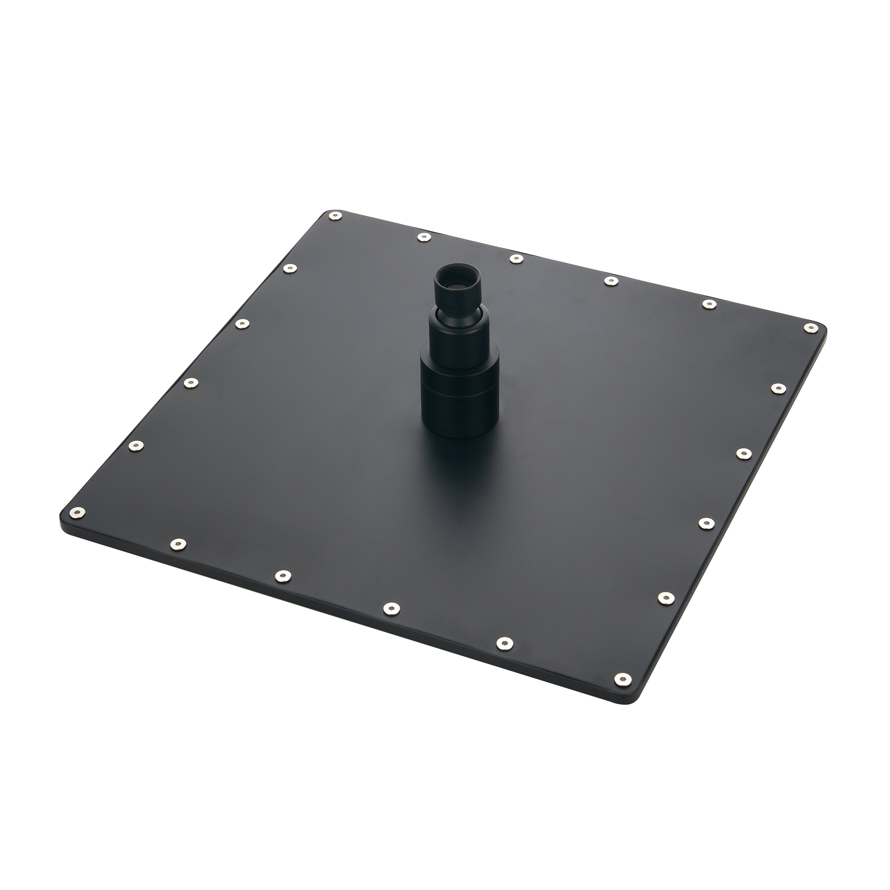 Ceiling Mount Matte Black LED Rain Shower System - Available in 12 inch or 16 inch - 3-Way Anti-Scald Digital Display Rough-in Valve and 6 Body Jets Included" - wonderland shower inc