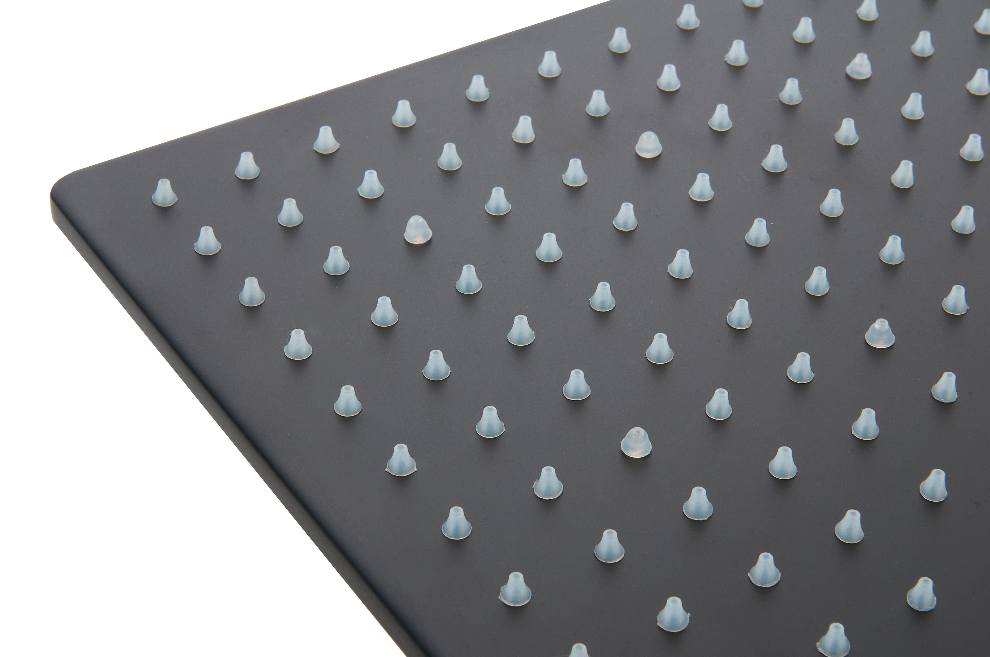 Ceiling Mount Matte Black LED Rain Shower System - Available in 12 inch or 16 inch - 3-Way Anti-Scald Digital Display Rough-in Valve and 6 Body Jets Included" - wonderland shower inc