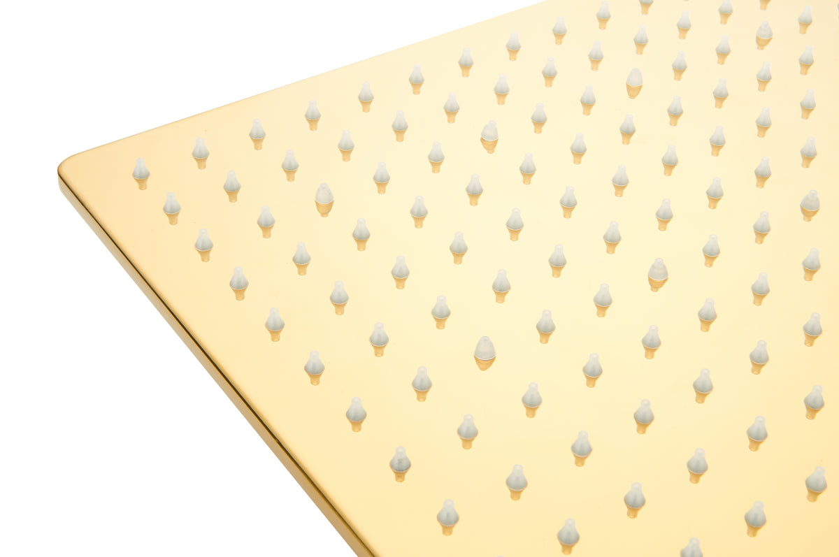 wall mount shower faucet polished gold