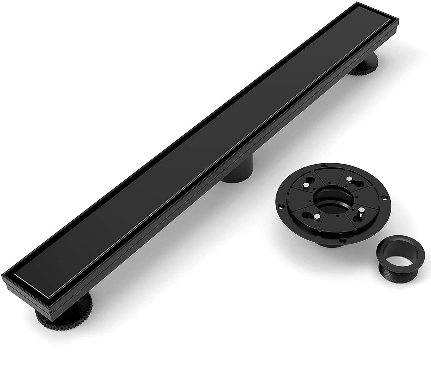 matte black Linear shower drain stainless steel material 24 inch with