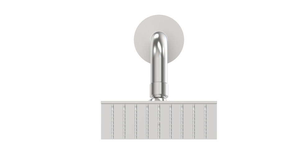 20inch Brushed nickel ceiling mount rainfall mist shower systems 4 way thermostatic valve with regular head