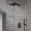 12-Inch Wall Mounted Rainfall Oil Rubbed Bronze Shower Faucet Set System Hand Shower Bronze Mixer Faucet - wonderland shower inc