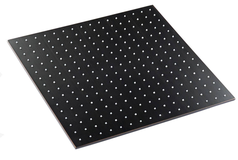 20-Inch Ceiling Mounted Oil Rubbed Bronze 2-Way Shower Faucet