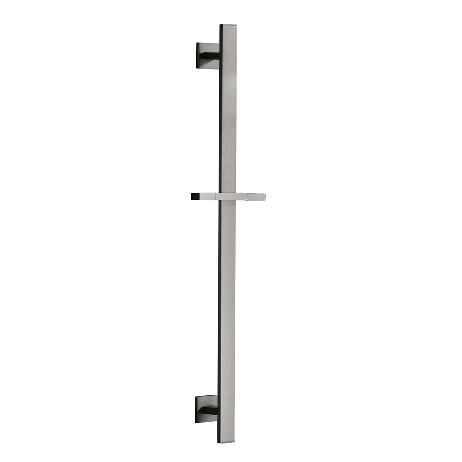 Square brushed nickel stainless sliding bar