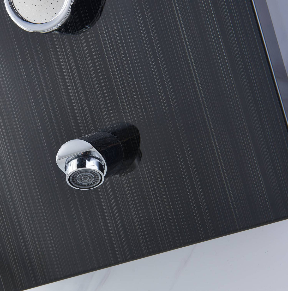 59'' Oil Bronze Black LED Rain & Waterfall Massage Tower - Simultaneous and Independent Functionality - wonderland shower inc