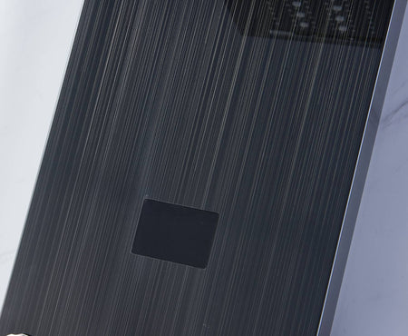 59'' Oil Bronze Black LED Rain & Waterfall Massage Tower - Simultaneous and Independent Functionality - wonderland shower inc