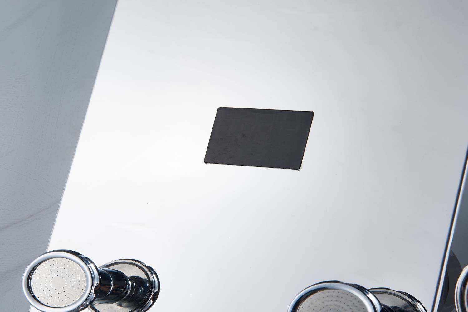 Chrome LED Rain & Waterfall Massage Tower - Simultaneous and Independent Functionality - wonderland shower inc