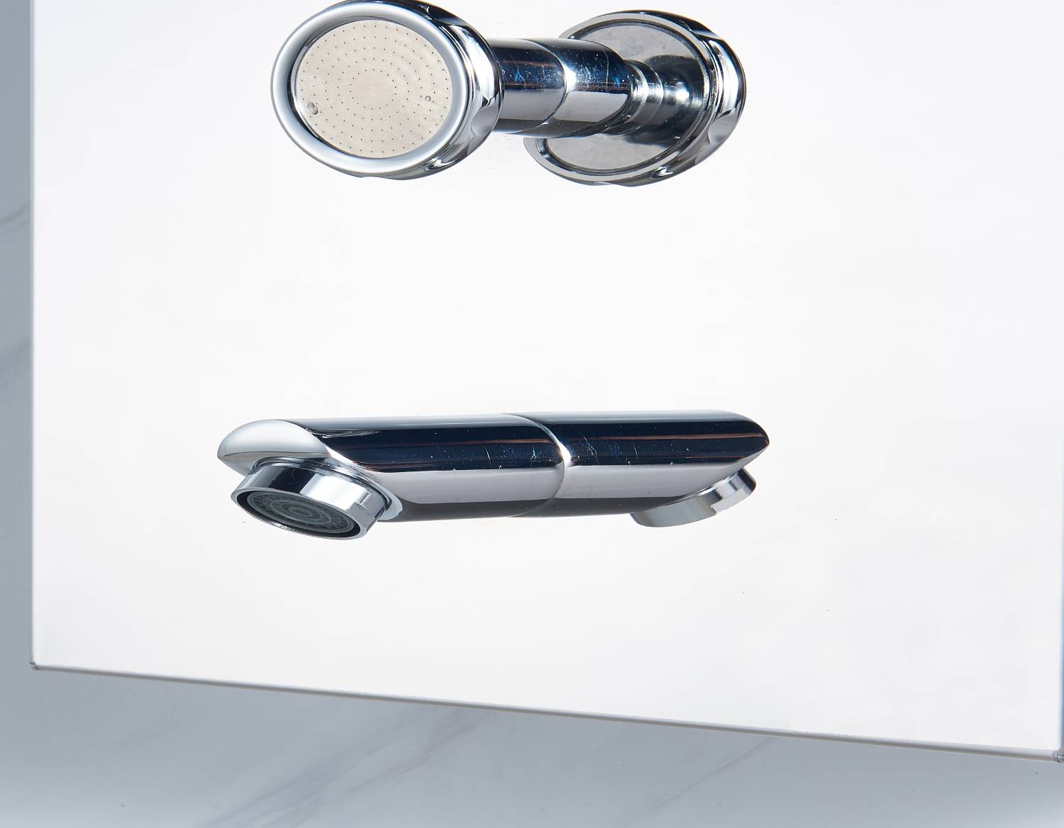 Chrome LED Rain & Waterfall Massage Tower - Simultaneous and Independent Functionality - wonderland shower inc