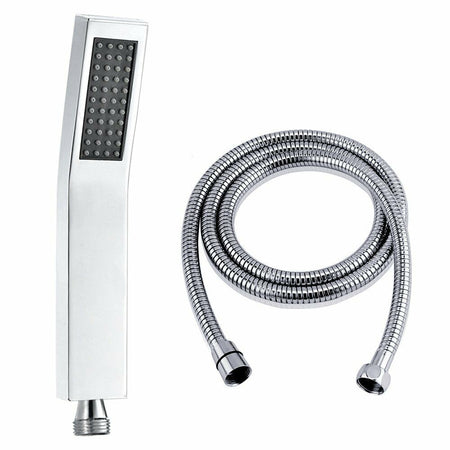 20inch 3 LED colors Ceiling Mounted Chrome Rainfall Shower Faucet with Hand Shower Mixer Tap - wonderland shower inc