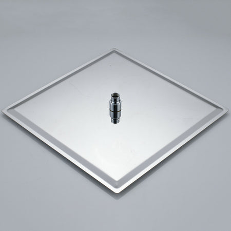 Chrome Stainless Steel Rainfall Shower Head: Choose from 12-inch or 16-inch Sizes for a Refreshing and Invigorating Experience - wonderland shower inc