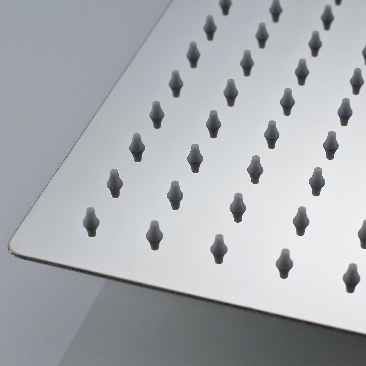 Chrome Stainless Steel Rainfall Shower Head: Choose from 12-inch or 16-inch Sizes for a Refreshing and Invigorating Experience - wonderland shower inc