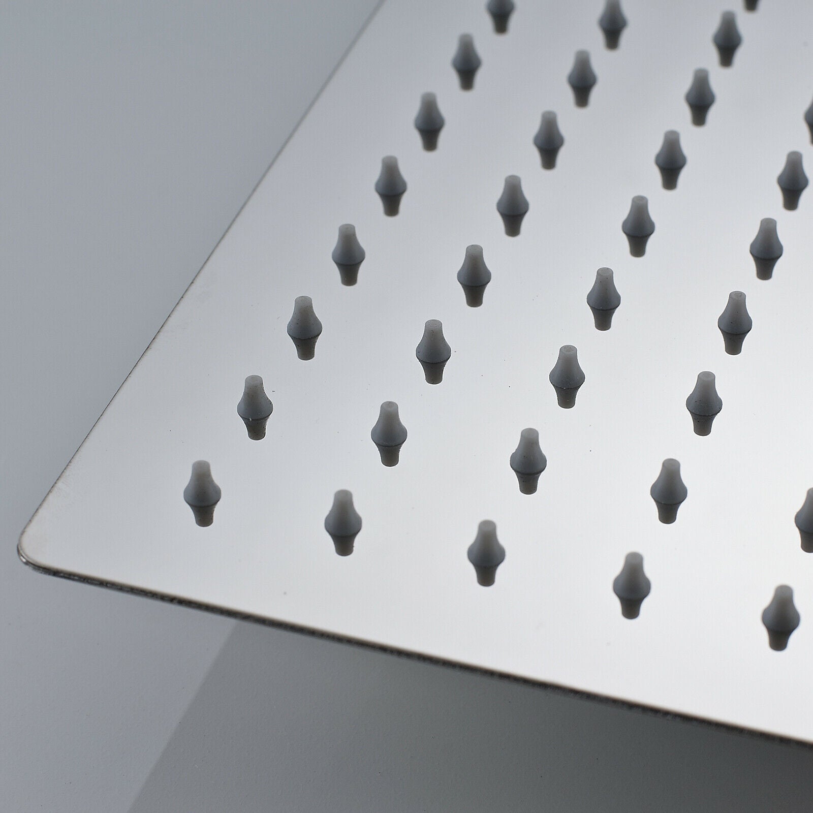 Chrome Stainless Steel Rainfall Shower Head: Choose from 12-inch or 16-inch Sizes for a Refreshing and Invigorating Experience - wonderland shower inc