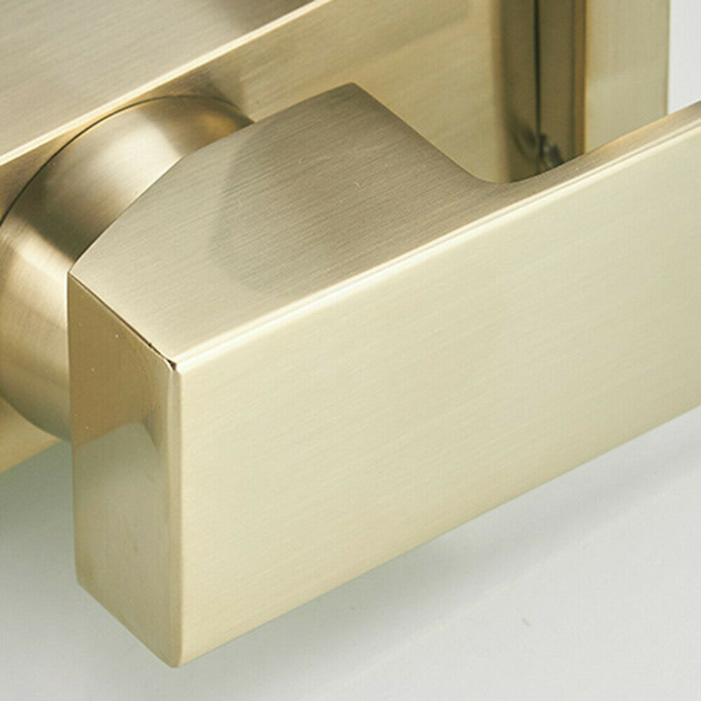 Brushed gold 3 LED waterfall bathroom sink faucet single handle with pop up over drain - wonderland shower inc