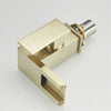 Brushed gold 3 LED waterfall bathroom sink faucet single handle with pop up over drain - wonderland shower inc
