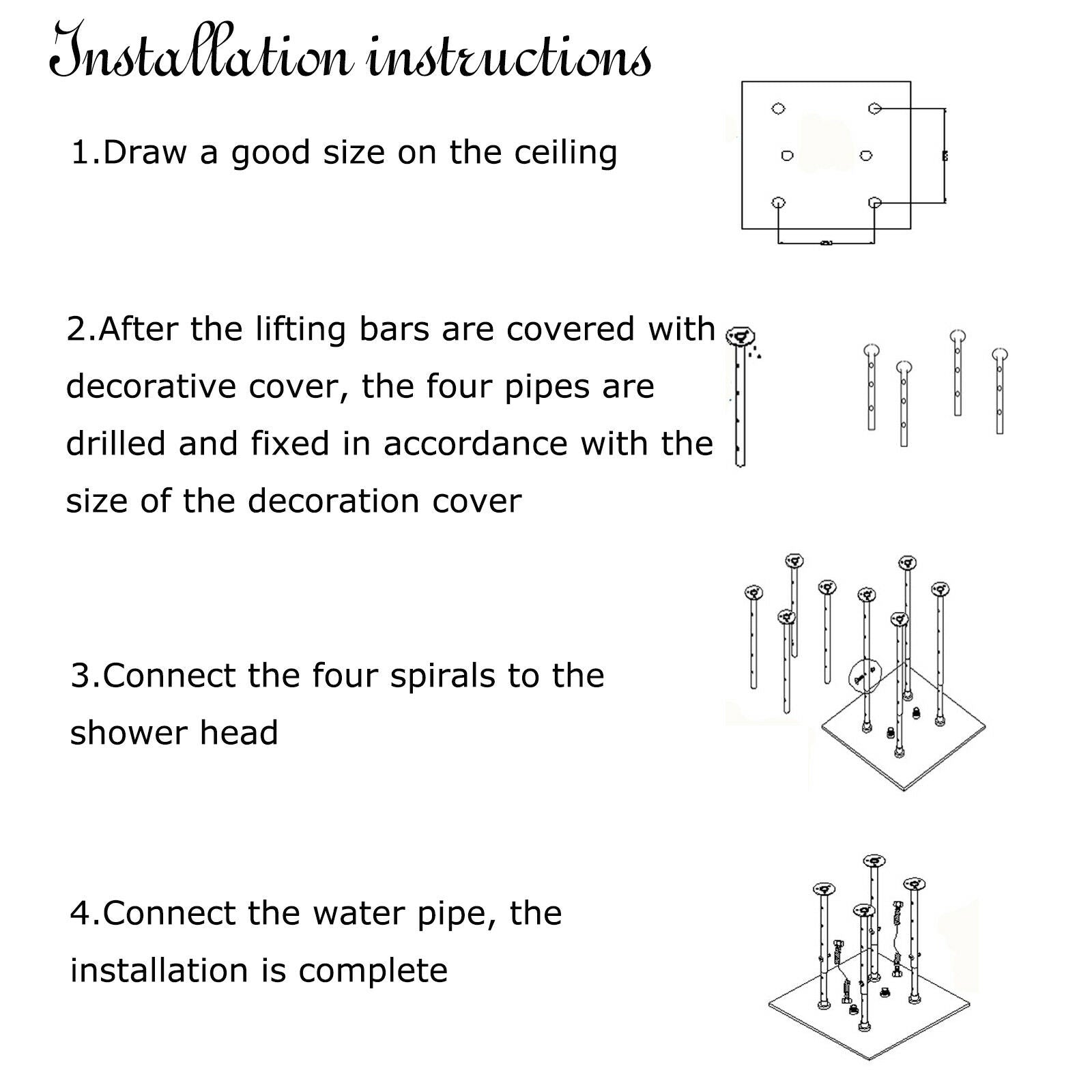 Matte Black 20-Inch or 24-Inch LED or Non-LED Ceiling Mounted Rain Shower Head - wonderland shower inc