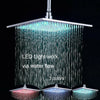Chrome Bathroom 8 inch LED or 6 inch non LED regular head Shower Faucet Set With Single Handle Mixer Vavle - wonderland shower inc