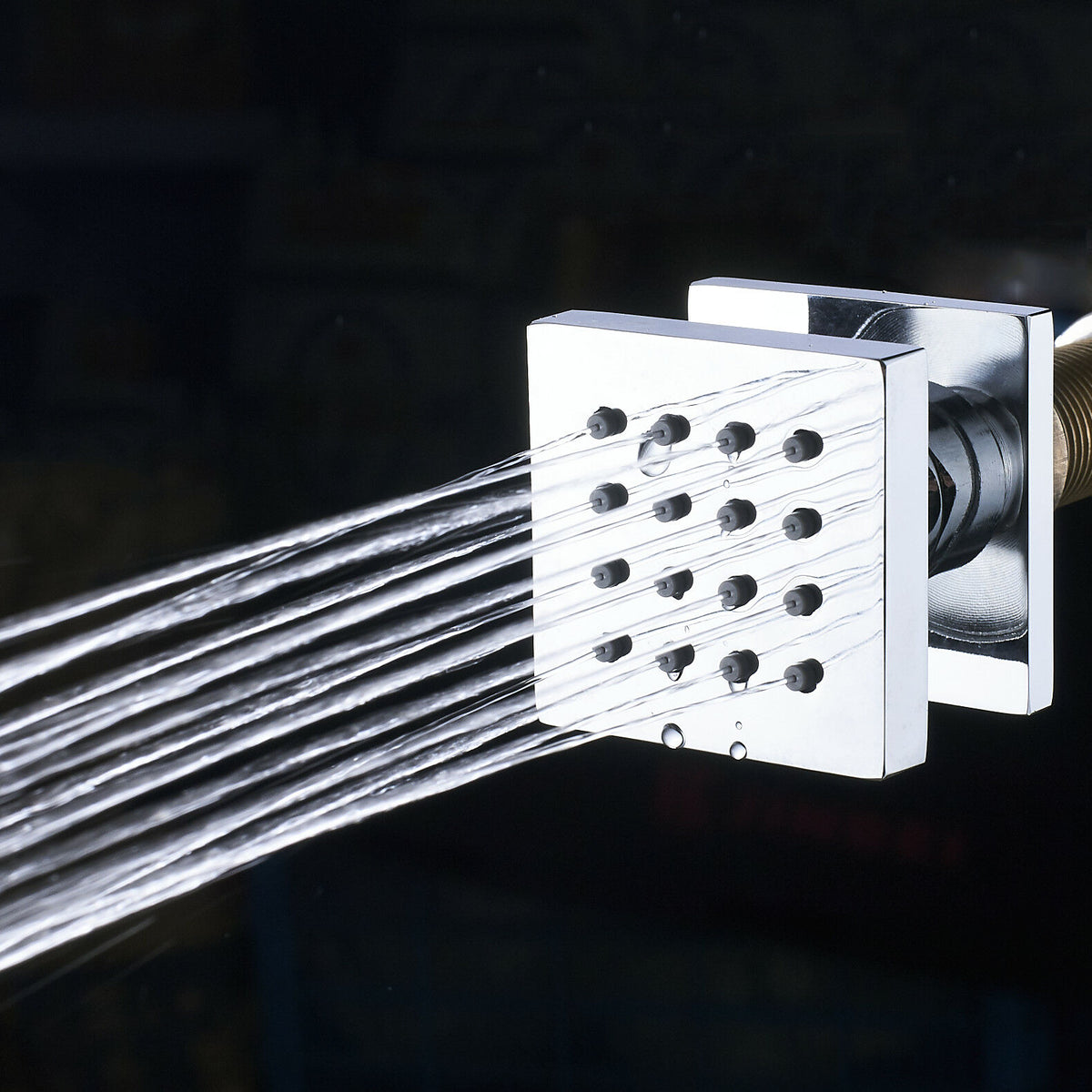 12-inch or 16-inch Rainfall 3 LED Colors Chrome Ceiling Mount 3-Way Thermostatic Shower System - Simultaneous and Individual Functionality - wonderland shower inc