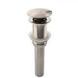 Brushed nickel Sink Drain Bathroom Pop-up Drain With Detachable Basket Stopper - wonderland shower inc