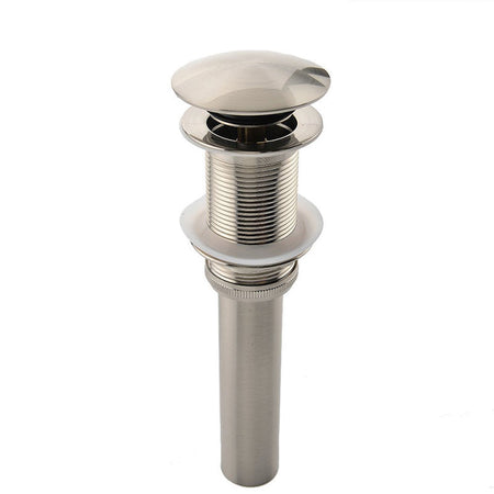Brushed nickel Sink Drain Bathroom Pop-up Drain With Detachable Basket Stopper - wonderland shower inc