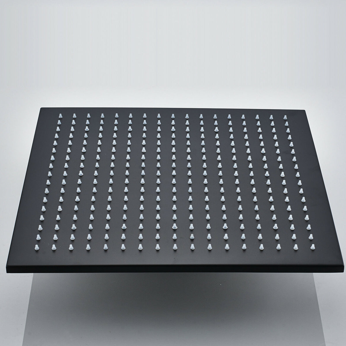 12inch or 16inch brass LED MATTE black rainfall shower head - wonderland shower inc