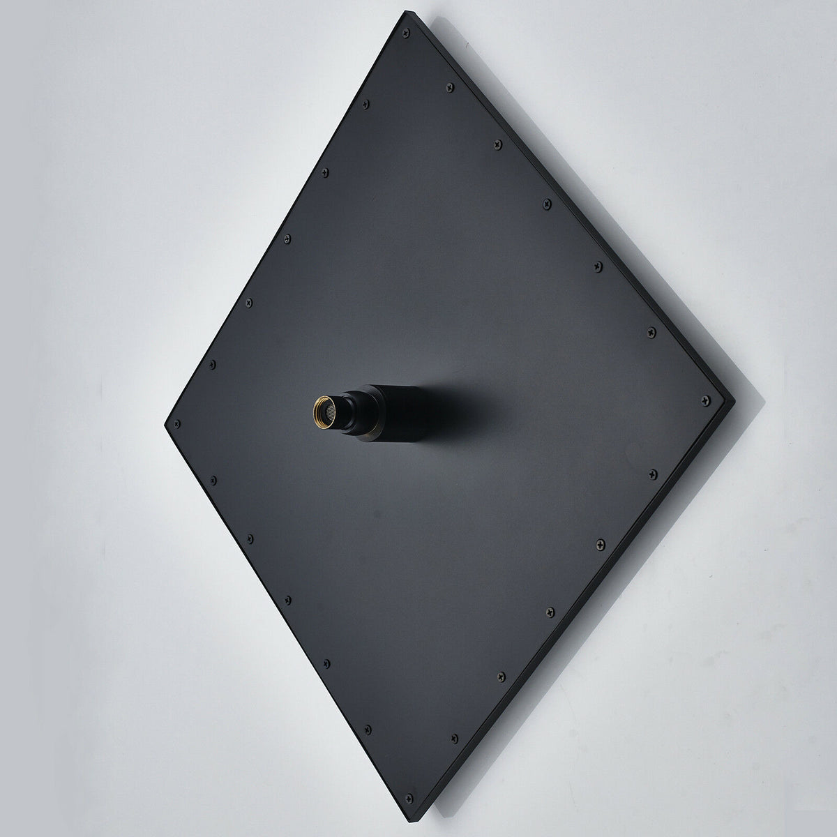 12inch or 16inch brass LED MATTE black rainfall shower head - wonderland shower inc