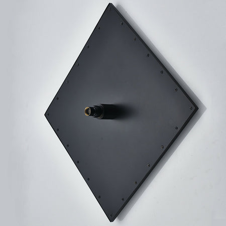 12inch or 16inch brass LED MATTE black rainfall shower head - wonderland shower inc