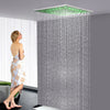 20-Inch Brushed Nickel Rainfall Shower Head: Choose Between Non-LED or LED, Enjoy Ceiling-Mounted - wonderland shower inc