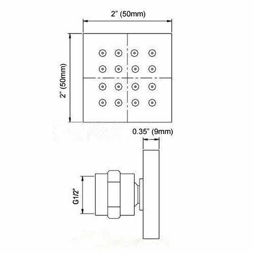 ceiling mount LED chrome 3 functions Digital Display anti scald Shower systems With 6 brass Body Jet Sprayer Chrome Finish - wonderland shower inc