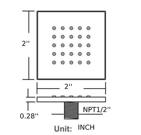 20 Inch LED Rainfall Mist Ceiling Mounted Matte Black 4-Way Thermostatic Shower System featuring 6 Body Jets. - wonderland shower inc