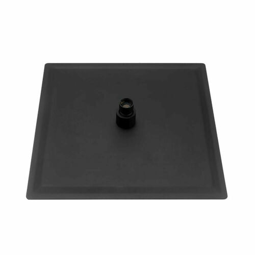 12inch 2 way Wall Mounted Matte Black Shower System with pressure balance Rough-in Valve Body and Trim - wonderland shower inc