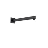16-Inch or 22-inch Matte Black Wall Mount Shower Arm Brass - US Standard Size